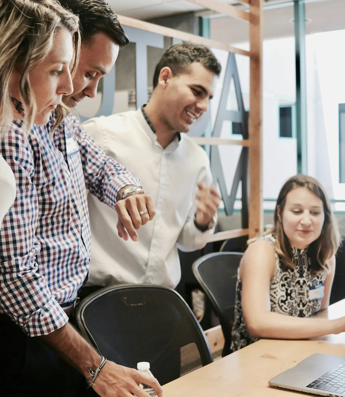 A team aligning expectations during a working conversation